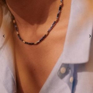 Sezane Julia blue necklace *slightly damaged*